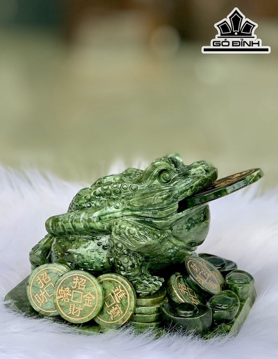 Tác Phẩm Thiềm Thừ Đá Serpentine Cao 20 (cm) 3kg