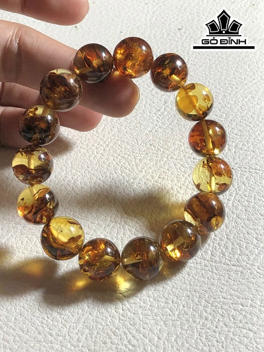 Vòng Tay Đá Thạch Anh Đường Kính Hạt 13,3 (mm) 19gr