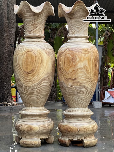 Lục Bình Gỗ Cẩm Vàng Cao 170 Đường Kính 52 (cm)