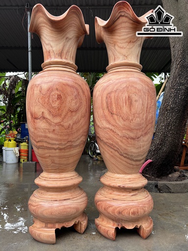 Lục Bình Gỗ Hương Cao 140 Đường Kính 42 (cm)