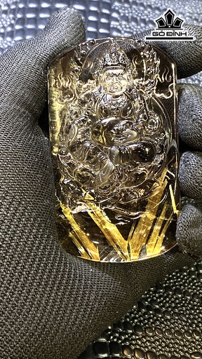 Mặt Dây Chuyền Đá Thạch Anh Tóc Vàng Cao 81,8 Ngang 46,8 Sâu 17,3 (mm) 117gr