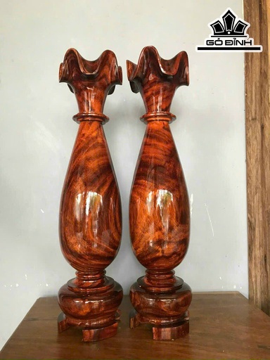Cặp Tỳ Bà Gỗ Lim Cao 58 Đường Kính 13 (cm)
