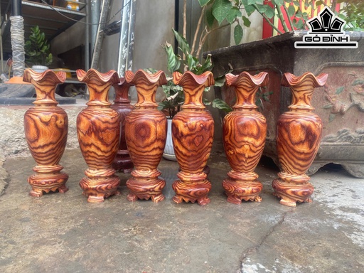 Lục Bình Gỗ Trắc Cao 30 Đường Kính 10 (cm)