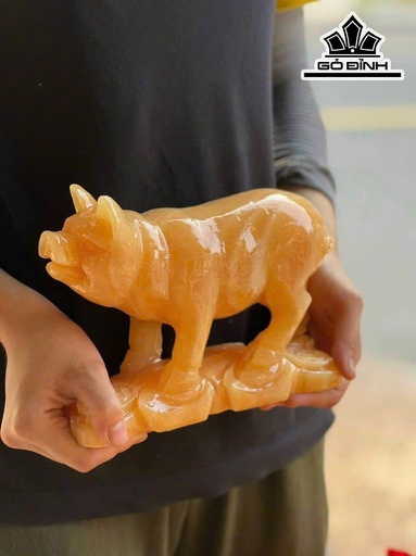 Tượng Tuổi Hợi Đá Ngọc Hoàng Long Cao 20 (cm)