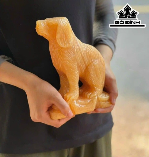 Tượng Tuổi Tuất Đá Ngọc Hoàng Long Cao 20 (cm)