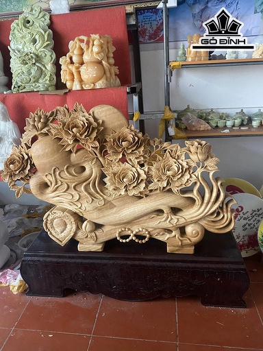 Tác Phẩm Nhân Sâm Đá Canxit Cao 98 Ngang 126 (cm)