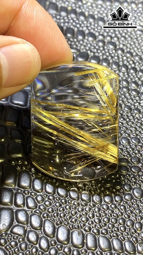 Mặt Dây Chuyền Đá Thạch Anh Tóc Vàng Cao 39,3 Ngang 28,9 Sâu 13 (mm) 26,8gr