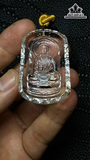 Mặt Dây Chuyền Đá Thạch Anh Trắng Cao 47 Ngang 30 Sâu 10 (mm) 25gr