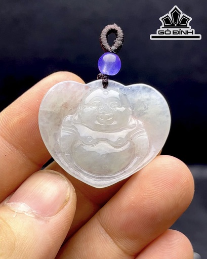 Mặt Dây Chuyền Di Lặc Đá Cẩm Thạch Cao 30,5 Ngang 35,3 (mm) 33cts