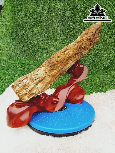 Tác Phẩm Gỗ Hóa Ngọc Cao 40 Đường Kính 7 (cm) 3kg