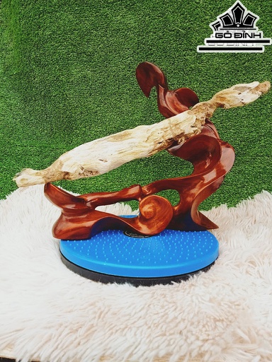 Tác Phẩm Gỗ Hóa Ngọc Cao 45 Ngang 5 (cm) 1,8kg