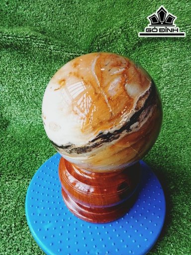 Bi Cầu Gỗ Hóa Ngọc Đường Kính 15 (cm) 5kg