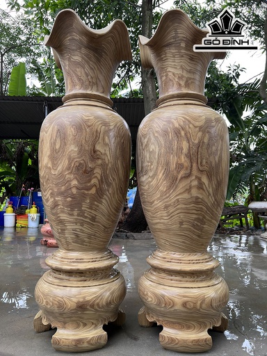 Lục Bình Gỗ Cẩm Vàng Cao 170 Đường Kính 52,5 (cm)