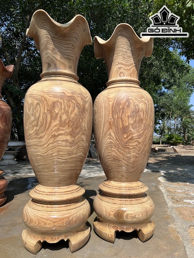 Lục Bình Gỗ Cẩm Vàng Cao 180 Đường Kính 58 (cm)