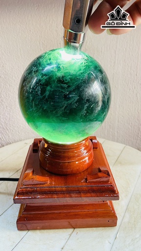 Bi Cầu Đá Flourite Đường Kính 12 (cm) 2,6 kg