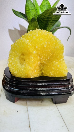 Tinh Thể Đá Thạch Anh Vàng Cao 14 Ngang 12 (cm) 1kg