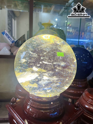 Bi cầu Thuỷ Tinh Vàng Đường Kính 21 (cm)13,58kg