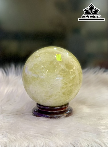 Bi Cầu Đá Thạch Anh Vàng Đường Kính Hạt 15 (cm) 5,16kg