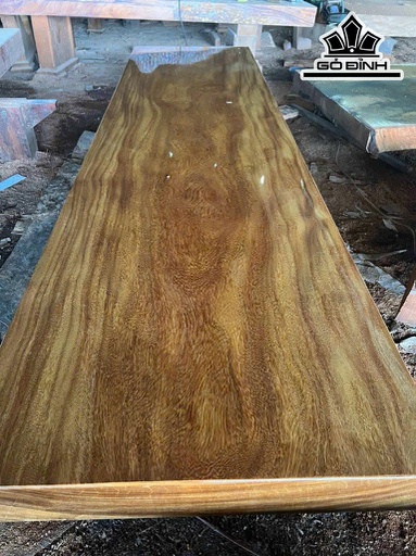Mặt Bàn Gỗ Cẩm Hồng Rộng 90 Dày 15 Dài 335 (cm)