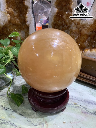 Bi Cầu Đá Canxit Đường Kính Hạt 21 (cm) 13,3kg