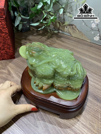 Thiềm Thừ Đá Onyx Cao 15 Ngang 17 (cm) 2,1kg