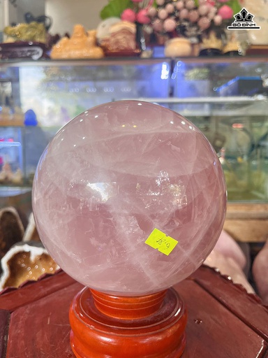 Bi Cầu Đá Thạch Anh Hồng Đường Kính Hạt 15 (cm) 15cts 6,84kg