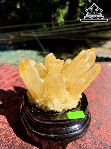 Bông Tinh Thể Đá Thạch Anh Vàng Cao 15 (cm) 0,73kg