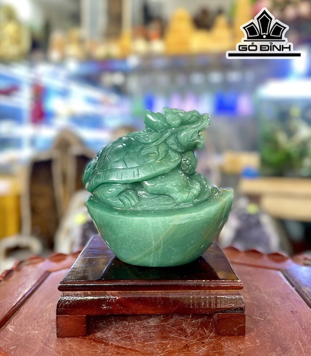 Long Quy Đá Thạch Anh Xanh Cao 12 Ngang 11 (cm) 2kg