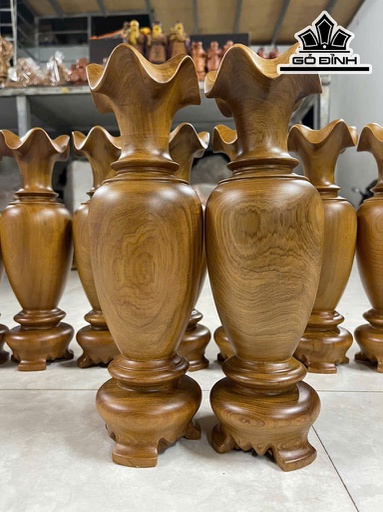 Lục Bình Gỗ Bách Xanh Cao 40 Đường Kính 13 (cm)