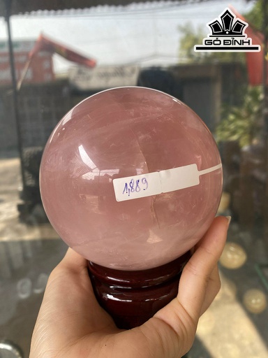 Bi Cầu Đá Thạch Anh Hồng Đường Kính Hạt 11 (cm) 11cts 1,88kg