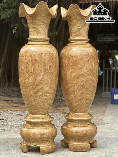 Lục Bình Gỗ Cẩm Vàng Cao 170 Đường Kính 47,5 (cm) DS8