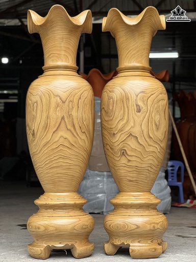 Lục Bình Gỗ Cẩm Vàng Cao 170 Đường Kính 49 (cm) DS15