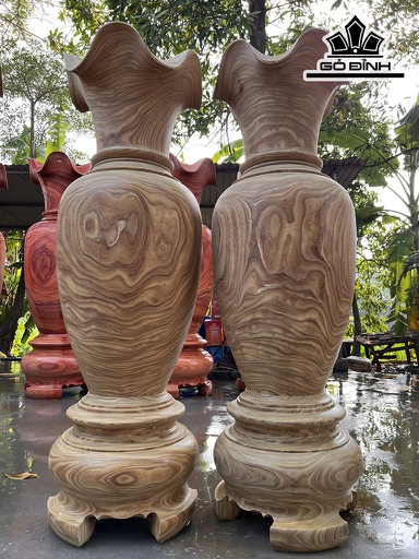 Lục Bình Gỗ Cẩm Vàng Cao 170 Đường Kính 54 (cm) DS12