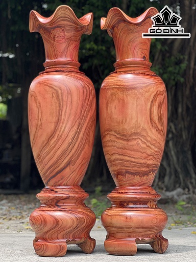 Lục Bình Gỗ Trắc Dây Cao 130 Đường Kính 37 (cm) DS12