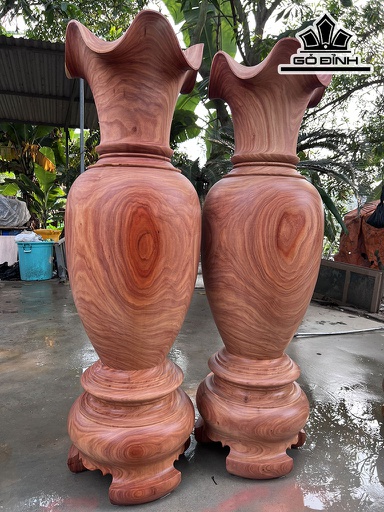 Lục Bình Gỗ Trắc Dây Cao 140 Đường Kính 44 (cm) DS8