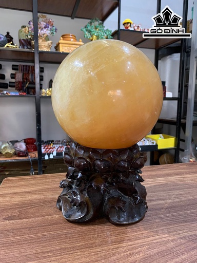 Bi Cầu Đá Canxit Đường Kính Hạt 20 (cm) 11,8kg