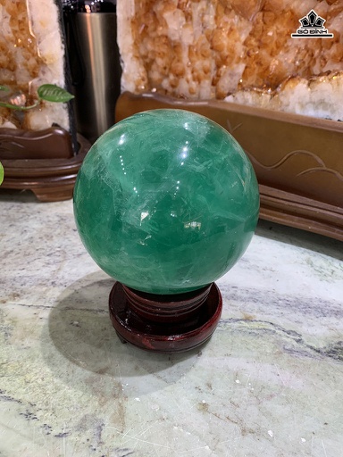 Bi Cầu Đá Flourite Đường Kính Hạt 12,5 (cm) 12,5cts 3,4kg