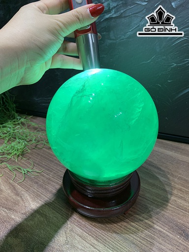 Bi Cầu Đá Flourite Đường Kính Hạt 13 (cm) 4,25kg