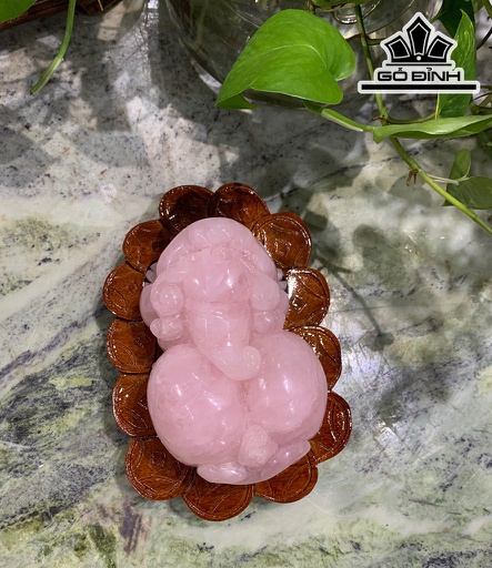 Tỳ Hưu Đá Thạch Anh Hồng Cao 10 Ngang 21 (cm) 2,85kg