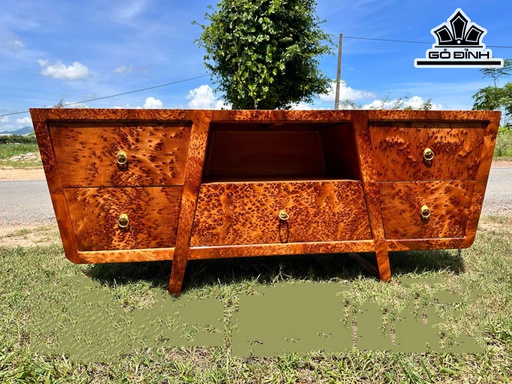 Tủ Kệ Tivi Gỗ Nu Ngọc Am Cao 59 Dài 150 Sâu 40 (cm)