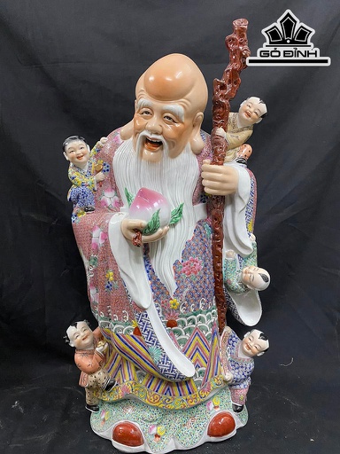 Cụ Thọ Ngũ Phúc Gốm Giang Tây