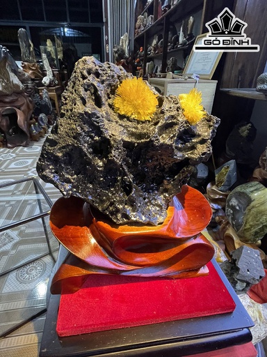 Bông Hoa Ưu Đàm Đá Trầm Tích Cao 29 (cm) 6kg