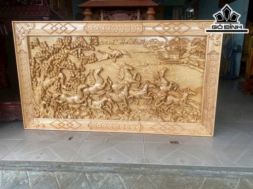 Tranh Mã Đáo Thành Công Cao 77 Ngang 137 Dày 5 (cm)