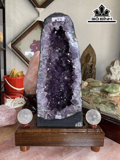 Động Đá Thạch Anh Tím Cao 48,5 Ngang 31 Sâu 19 (cm) 12,88kg