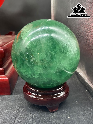 Bi Cầu Xanh Đá Flourite Đường Kính Hạt 10,5 (cm) 1,95kg