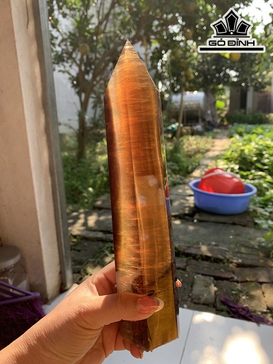 Trụ Đá Đá Flourite Cao 14,3 Ngang 6 (cm) 1,2kg