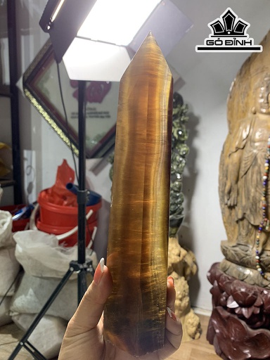 Trụ Đá Đá Flourite Cao 24,3 Ngang 6 (cm) 1,2kg