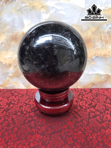 Bi Cầu Đá Thạch Anh Đen Đường Kính Hạt 14,5 (cm) 3,8kg