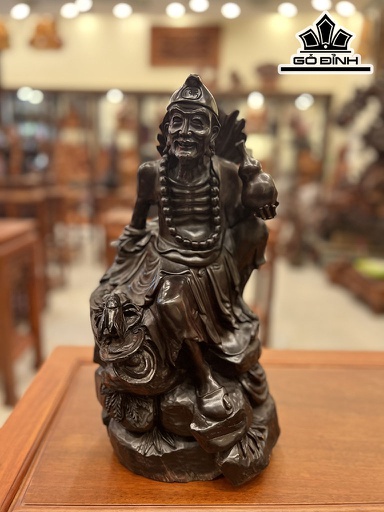 Tượng Tế Công Gỗ Trắc Cao 42 Ngang 23 Sâu 20 (cm)