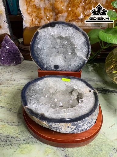 Bát Tụ Bảo Đá Mã Não Cao 18,5 Ngang 19 Sâu 20 (cm) 3,65kg